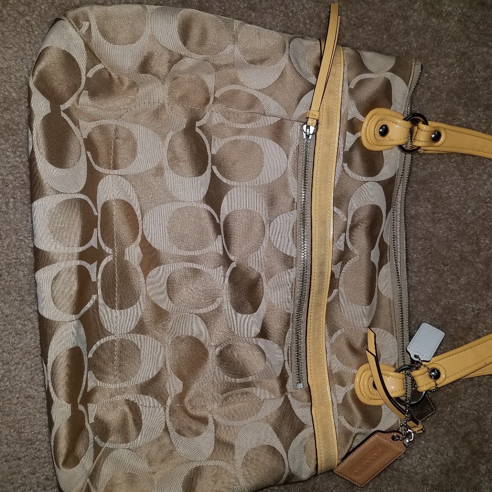 Coach handbag with matching wallet